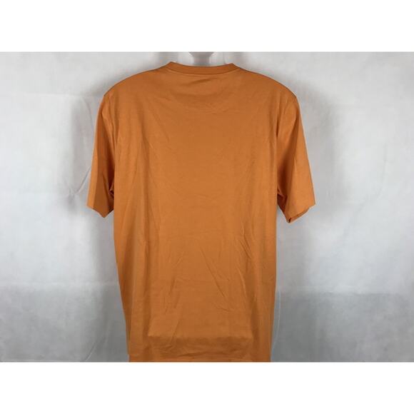 EUC Left Coast Tee Mens Orange L Short Sleeve Shirt 100% Pima Cotton Lightweight - Picture 5 of 7